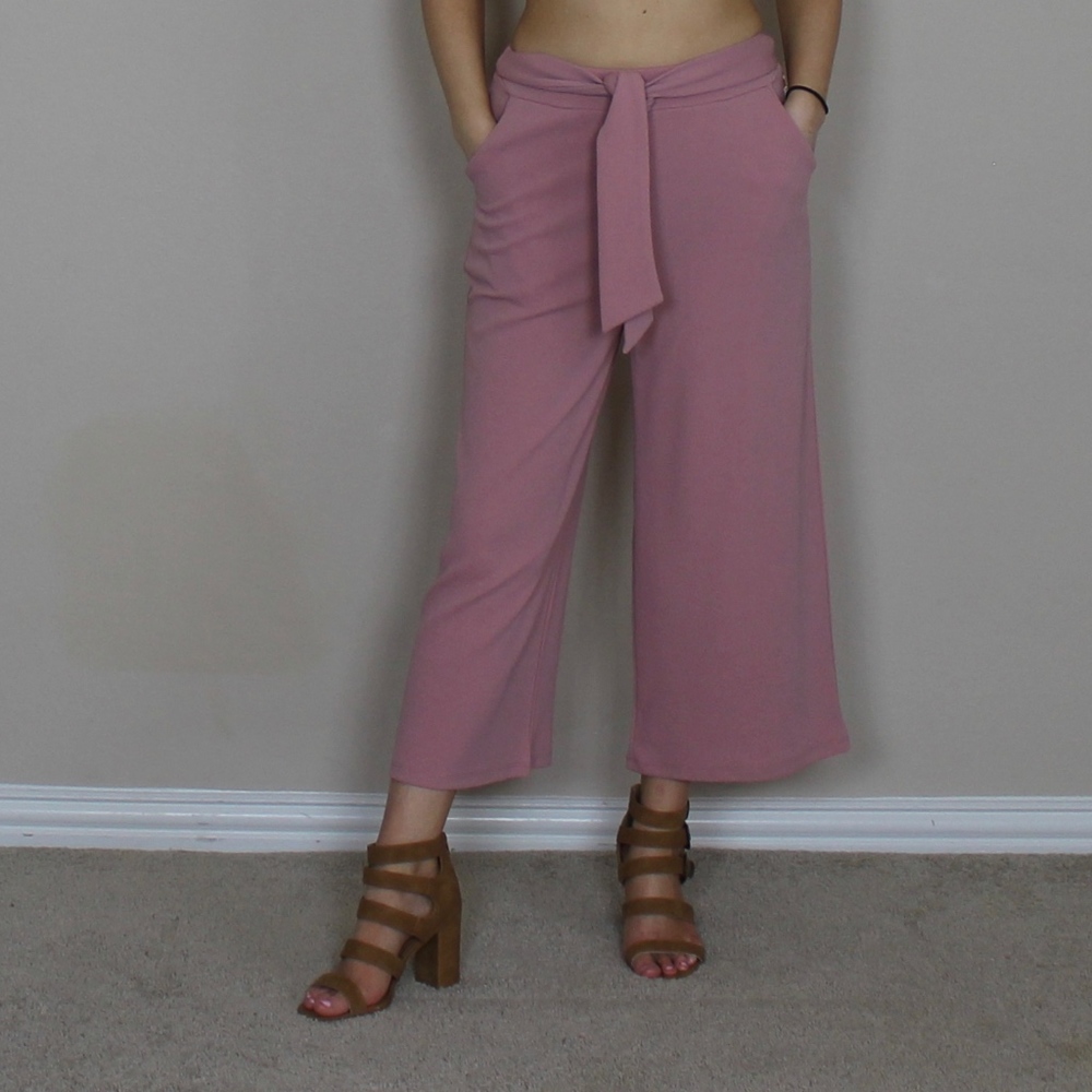 Here for the Summer Culottes -Pink